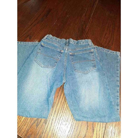 Boys 12 Regular Arizona Jean Company Bootcut Adjustable Waist Denim Blue Jeans - Picture 4 of 5